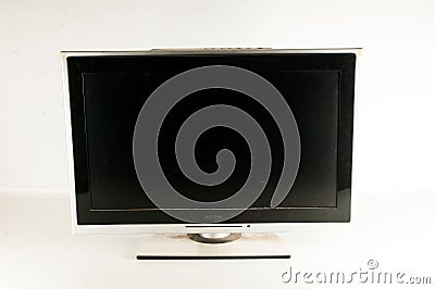 Black LCD tv screen Stock Photo