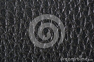 Black leather texture or leather background Stock Photo