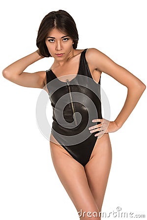 Black leotard Stock Photo