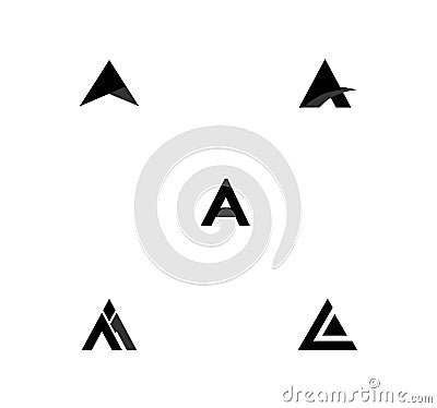 A letter designs Vector Illustration