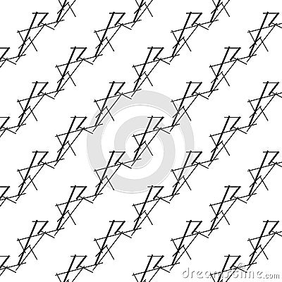 Black line weave pattern background Vector Illustration