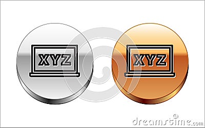 Black line XYZ Coordinate system on chalkboard icon isolated on white background. XYZ axis for graph statistics display Vector Illustration