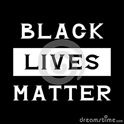 Black lives matter Vector Illustration