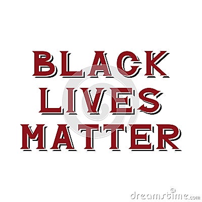 Black lives matter Vector Illustration