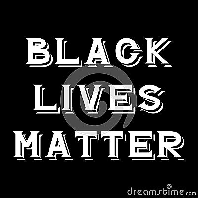 Black lives matter Vector Illustration