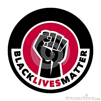 Black Lives Matter illustration Editorial Stock Photo