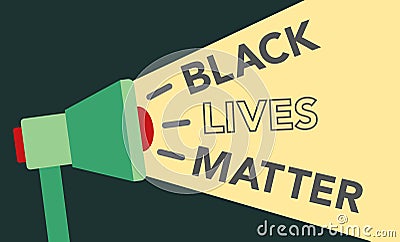 Black Lives Matter Illustration Vector Illustration