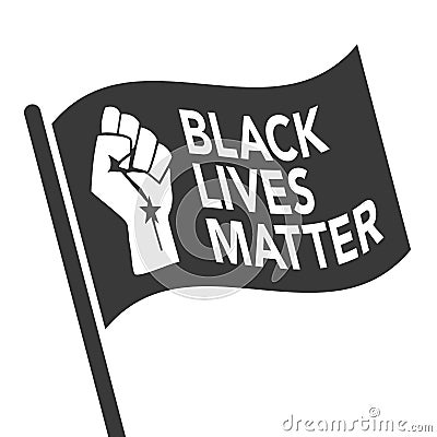 Black Lives Matter Illustration Vector Illustration