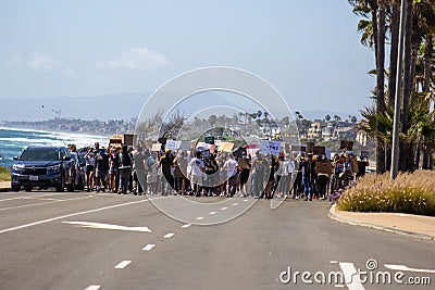 BLM protest march Editorial Stock Photo