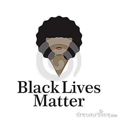 Black lives matter modern logo, banner, design concept, sign, with black text on a flat black background. Vector Illustration
