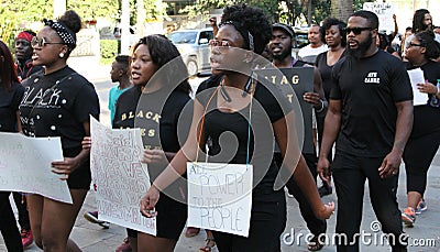 Black Lives Matter, Police Protest, Charleston, SC. Editorial Stock Photo