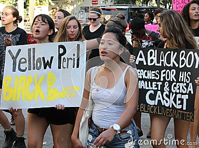 Black Lives Matter, Police Protest, Charleston, SC. Editorial Stock Photo