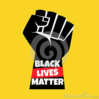Black Lives Matter illustration Editorial Stock Photo