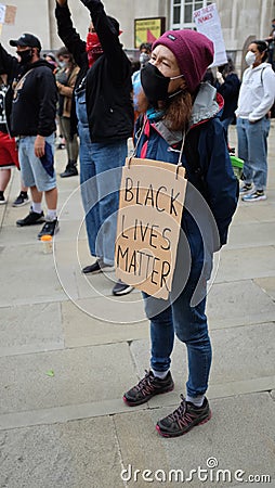 Black Lives Matter Protest Editorial Stock Photo