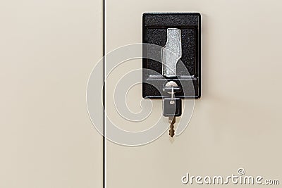 Black Locker key Stock Photo
