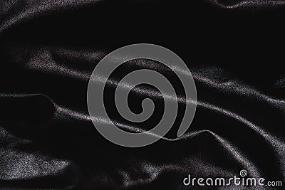 Deep Black luxurious deep leather shiny texture Stock Photo