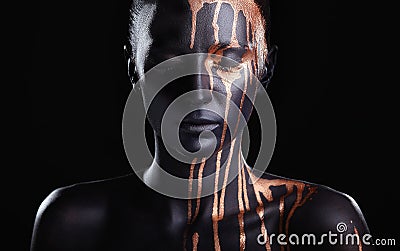 Black makeup Stock Photo