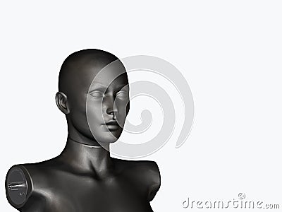 Black Mannequin Stock Photo