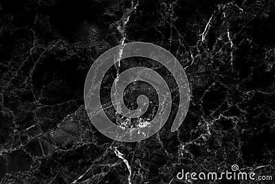 Black marble patterned texture background. Stock Photo