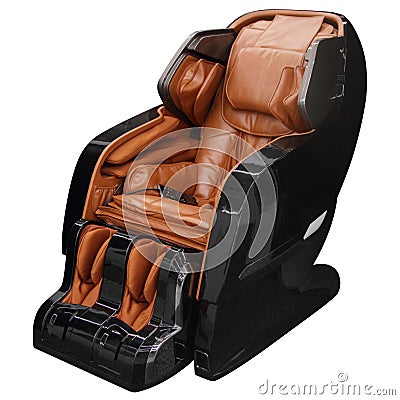 Black massage chair Stock Photo