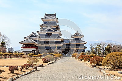 The black matsumoto castle Stock Photo