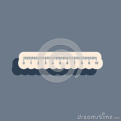 Black Measuring scale, markup for rulers icon isolated on grey background. Size indicators. Different unit distances Vector Illustration