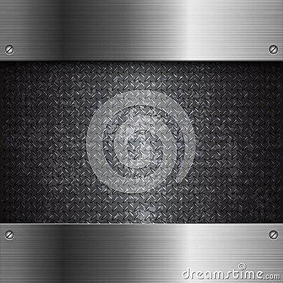 Black metal technology abstract background Vector Illustration