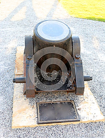 Artillery Cannon Inactive Stock Photo