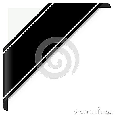 black mourning banner Vector Illustration