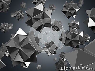 Black nano particles Stock Photo