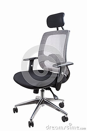 Black office swivel chair Stock Photo