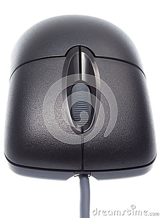 Black Optical Mouse Stock Photo