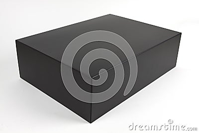Black paper box Stock Photo