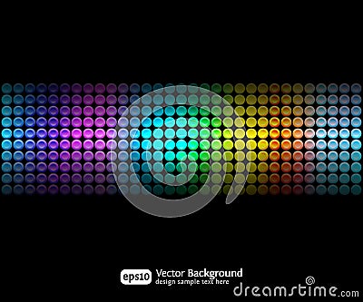 Black party abstract background Vector Illustration