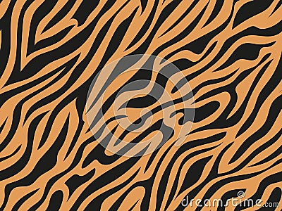 Black pattern of zebra and leopard Vector Illustration