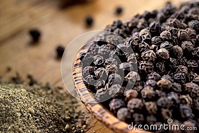 Black pepper Stock Photo