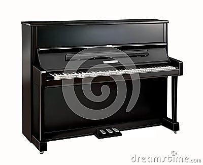 Piano, keyboard stringed musical instrument Stock Photo