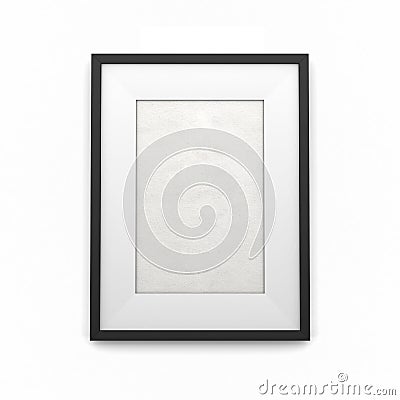 Black picture frame Stock Photo