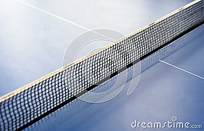 Black Ping Pong Tabletennis Net Stock Photo