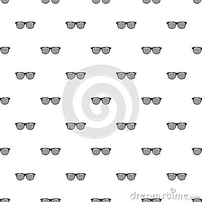 Black pinhole glasses pattern vector Vector Illustration