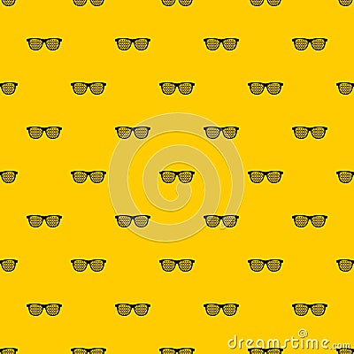 Black pinhole glasses pattern vector Vector Illustration