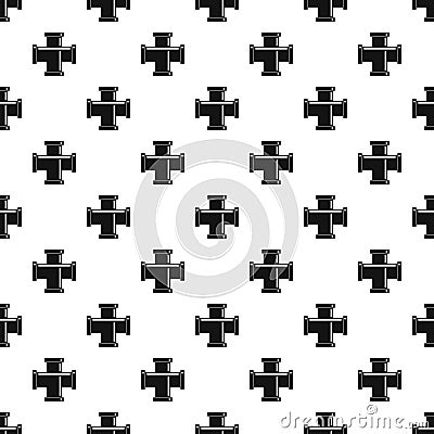 Black pipe fitting pattern vector Vector Illustration