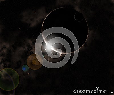 Black planet Stock Photo