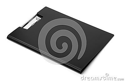 Black plastic folder clipboard Stock Photo