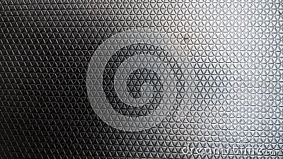 black plastic triangle texture for background Stock Photo