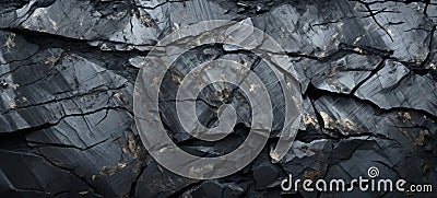 Black Platinum texture from dark Platinum ore rock. Platinum background. Expensive Platinum. Horizontal format for banners texture Stock Photo