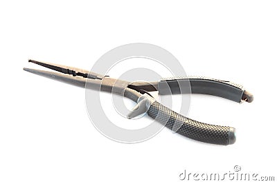 Black plier tool. Stock Photo