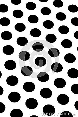 Black polka dots Stock Photo