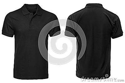 Black Polo shirt, clothes Stock Photo