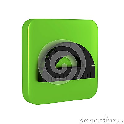 Black Protractor grid for measuring degrees icon isolated on transparent background. Tilt angle meter. Measuring tool Stock Photo